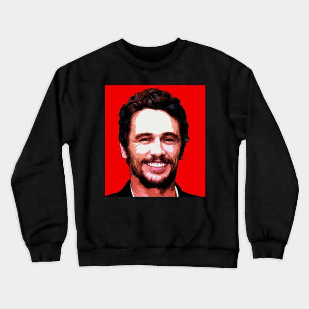 james franco Crewneck Sweatshirt by oryan80